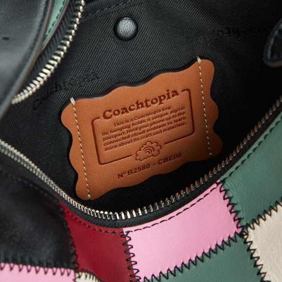 Coachtopia Alter/Ego Slouchy Shoulder Bag In Checkerboard Upcrafted Leather - Picture 4 of 16